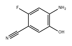 Benzonitrile, 4-amino-2-fluoro-5-hydroxy- Structure