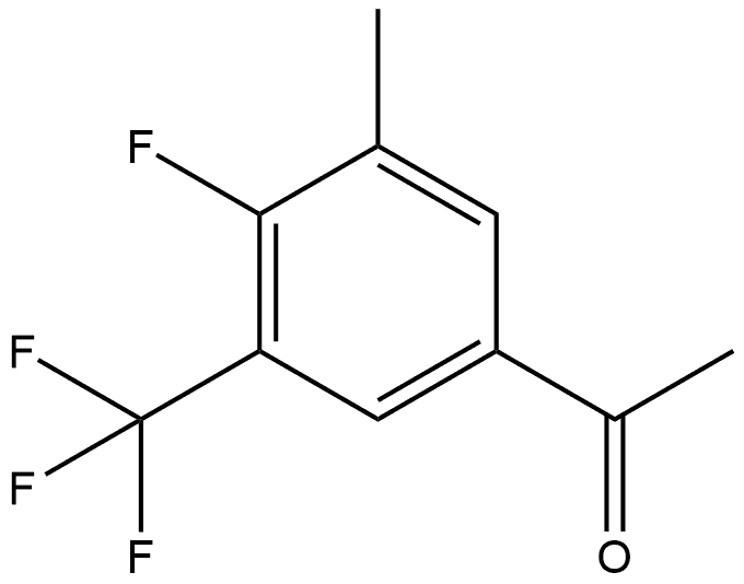 1-(4-fluoro-3-methyl-5-(trifluoromethyl)phenyl)ethan-1-one|