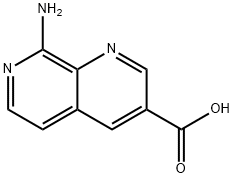 1,7-Naphthyridine-3-carboxylic acid, 8-amino- Structure