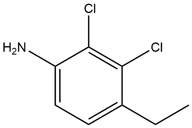 2,3-Dichloro-4-ethylbenzenamine 结构式