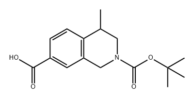 2,7(1H)-Isoquinolinedicarboxylic acid, 3,4-dihydro-4-methyl-, 2-(1,1-dimethylethyl) ester Structure