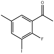 1-(2-Fluoro-3-iodo-5-methylphenyl)ethanone 结构式