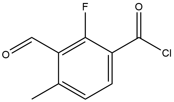 2-Fluoro-3-formyl-4-methylbenzoyl chloride Structure