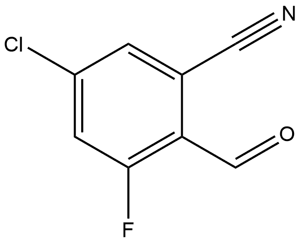 5-Chloro-3-fluoro-2-formylbenzonitrile Structure