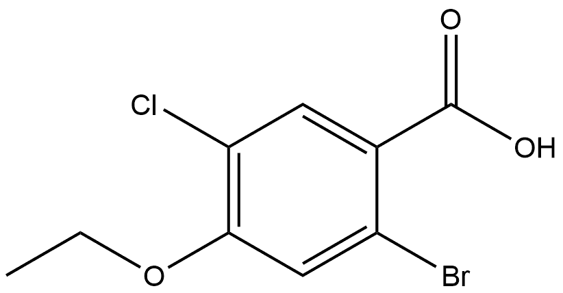 2-Bromo-5-chloro-4-ethoxybenzoic acid Structure