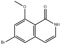 1(2H)-Isoquinolinone, 6-bromo-8-methoxy- Structure