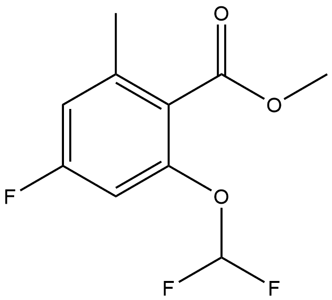 Methyl 2-(difluoromethoxy)-4-fluoro-6-methylbenzoate,2384617-45-0,结构式