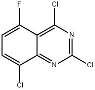 2,4,8-三氯-5-氟喹唑啉 结构式