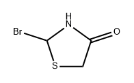 4-Thiazolidinone, 2-bromo- Structure