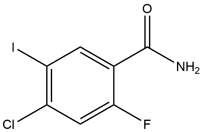 4-Chloro-2-fluoro-5-iodobenzamide Structure