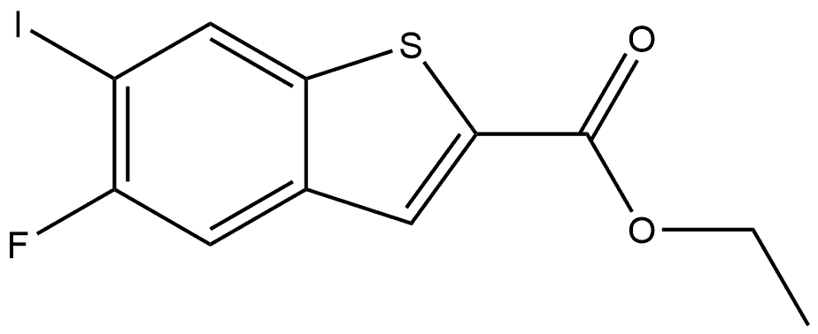 Ethyl 5-fluoro-6-iodobenzo[b]thiophene-2-carboxylate Structure