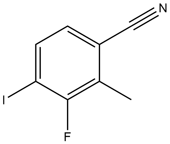 3-Fluoro-4-iodo-2-methylbenzonitrile,2384768-02-7,结构式