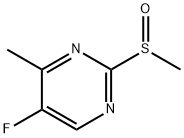 5-氟-4-甲基-2-(甲基亚磺酰基)嘧啶, 2384772-64-7, 结构式