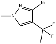 3-溴-1-甲基-4-(三氟甲基)-1H-吡唑,2384788-06-9,结构式