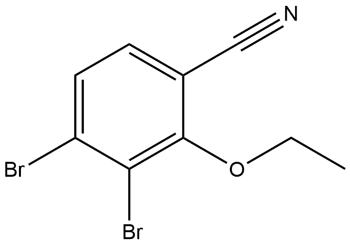 3,4-Dibromo-2-ethoxybenzonitrile Structure