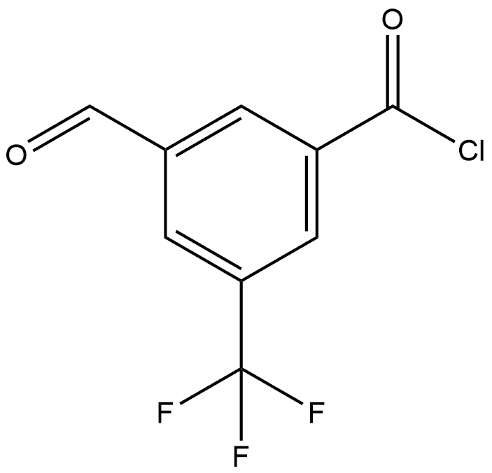 3-Formyl-5-(trifluoromethyl)benzoyl chloride,2384817-71-2,结构式