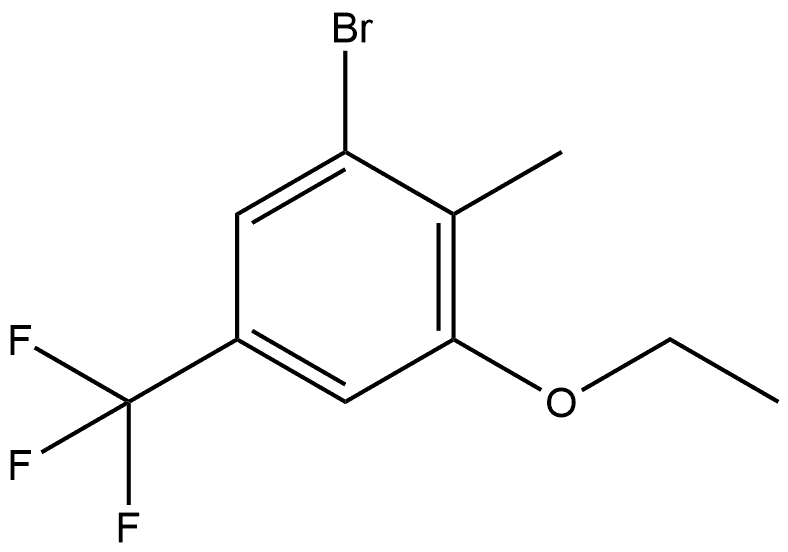 1-Bromo-3-ethoxy-2-methyl-5-(trifluoromethyl)benzene Structure
