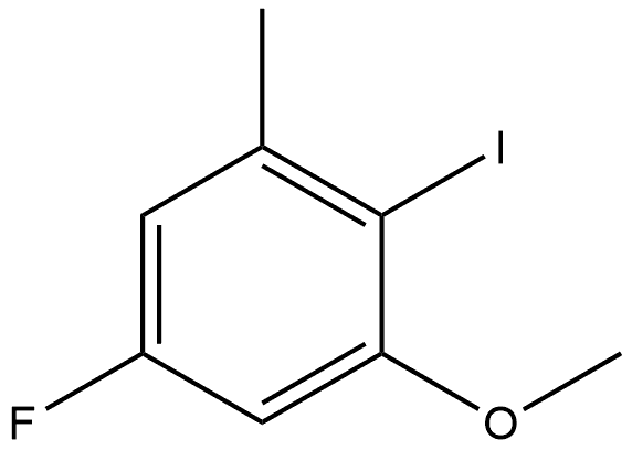 5-氟-2-碘-1-甲氧基-3-甲基苯,2384843-12-1,结构式