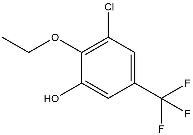 3-Chloro-2-ethoxy-5-(trifluoromethyl)phenol Structure