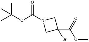 3-甲基3-溴氮杂环丁烷-1,3-二羧酸1-叔丁酯,2384870-52-2,结构式