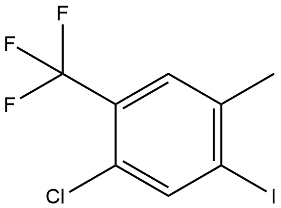 1-Chloro-5-iodo-4-methyl-2-(trifluoromethyl)benzene 结构式