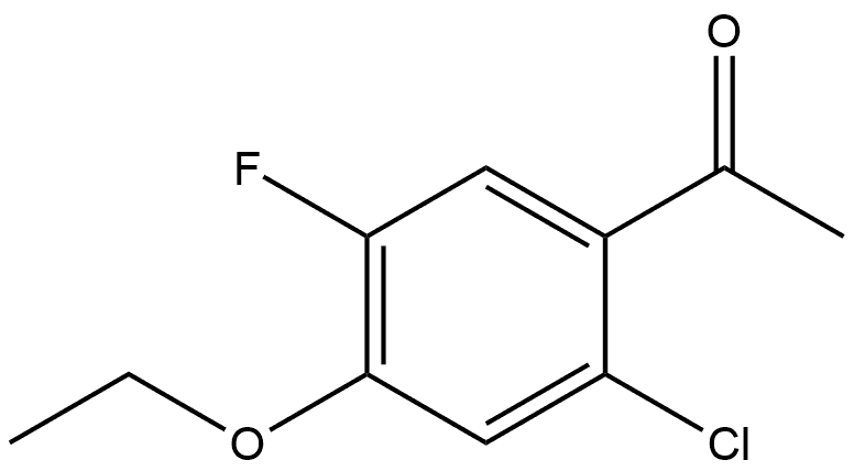 1-(2-Chloro-4-ethoxy-5-fluorophenyl)ethanone Structure