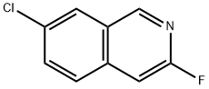 7-Chloro-3-fluoroisoquinoline 化学構造式