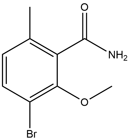 3-Bromo-2-methoxy-6-methylbenzamide Structure