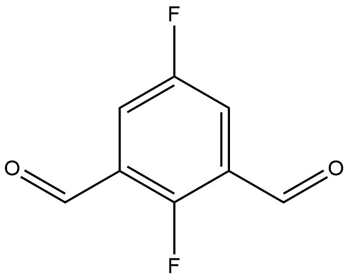 2,5-Difluoroisophthalaldehyde 化学構造式