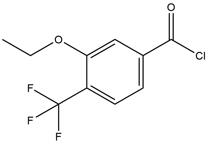 3-Ethoxy-4-(trifluoromethyl)benzoyl chloride Struktur