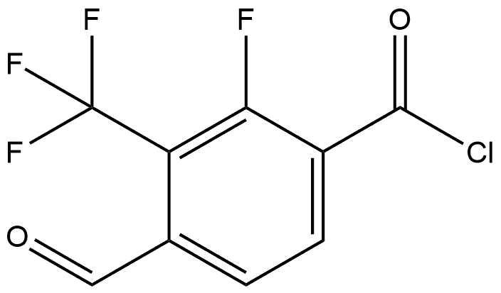 2-Fluoro-4-formyl-3-(trifluoromethyl)benzoyl chloride,2385004-47-5,结构式