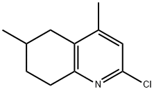 Quinoline, 2-chloro-5,6,7,8-tetrahydro-4,6-dimethyl- Structure