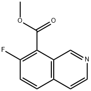 8-Isoquinolinecarboxylic acid, 7-fluoro-, methyl ester Structure