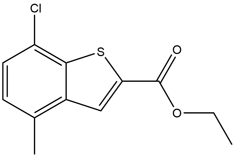 Ethyl 7-chloro-4-methylbenzo[b]thiophene-2-carboxylate Structure