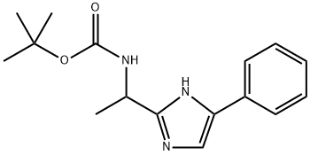 tert-butyl (1-(4-phenyl-1H-imidazol-2-yl)ethyl)carbamate Struktur