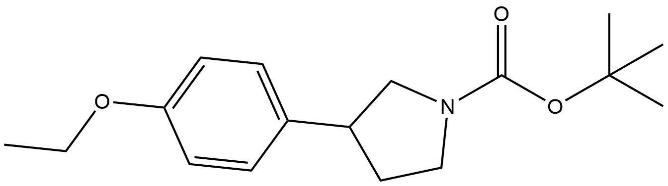 1-Boc-3-(4-ethoxyphenyl)pyrrolidine Structure