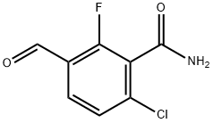 6-chloro-2-fluoro-3-formylbenzamide 结构式