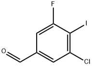 3-Chloro-5-fluoro-4-iodobenzaldehyde Structure