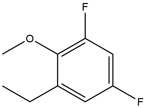 1-Ethyl-3,5-difluoro-2-methoxybenzene 结构式