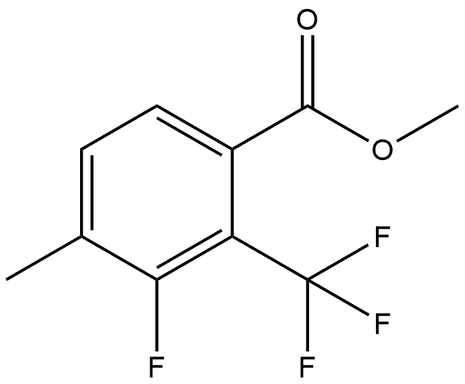 Methyl 3-fluoro-4-methyl-2-(trifluoromethyl)benzoate Structure