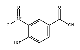 Benzoic acid, 4-hydroxy-2-methyl-3-nitro- Structure