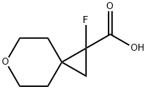 1-氟-6-氧杂螺[2.5]辛烷-1-羧酸,2385108-58-5,结构式
