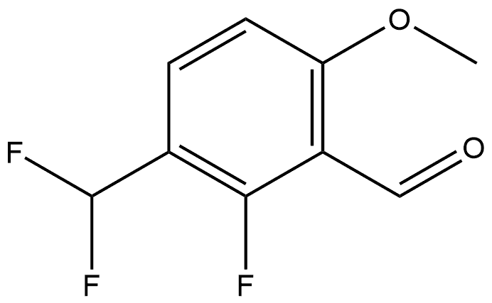 3-(difluoromethyl)-2-fluoro-6-methoxybenzaldehyde,2385135-09-9,结构式