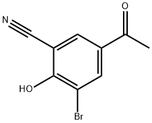 Benzonitrile, 5-acetyl-3-bromo-2-hydroxy- Structure