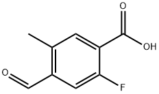 2-fluoro-4-formyl-5-methylbenzoic acid Structure