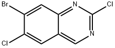 7-溴-2,6-二氯喹唑啉 结构式