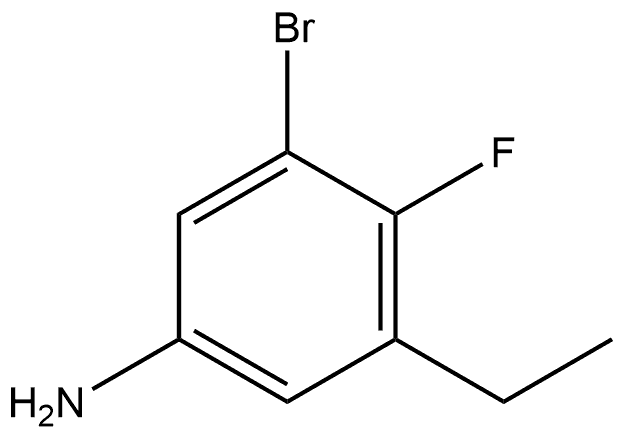 3-bromo-5-ethyl-4-fluoroaniline Structure