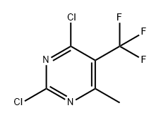 Pyrimidine, 2,4-dichloro-6-methyl-5-(trifluoromethyl)- 化学構造式