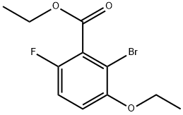 ethyl 2-bromo-3-ethoxy-6-fluorobenzoate,2385300-84-3,结构式