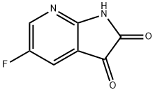 1H-Pyrrolo[2,3-b]pyridine-2,3-dione, 5-fluoro- 结构式